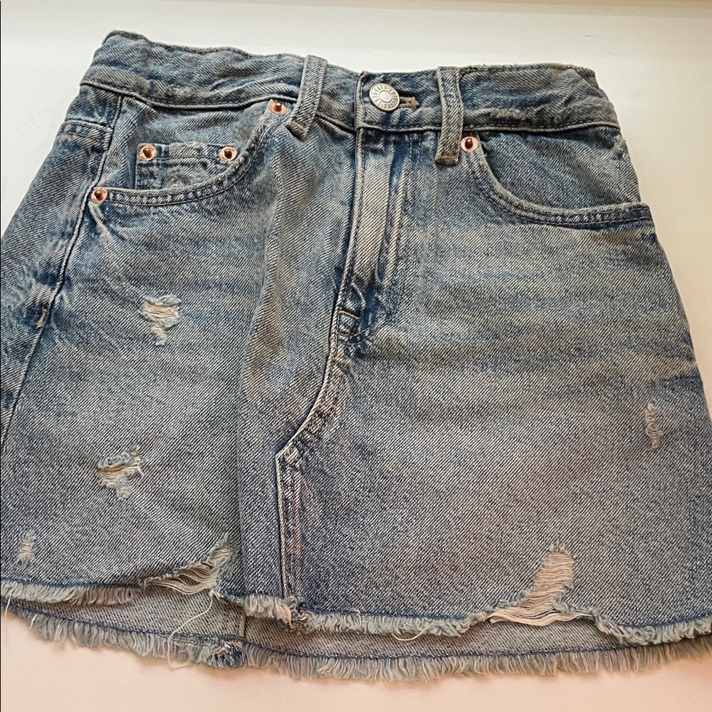 Girls Zara Denim Mini Skirt (Size 8/9)
